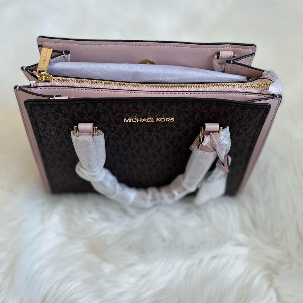 Michael Kors Hope Medium Messenger - powder blush